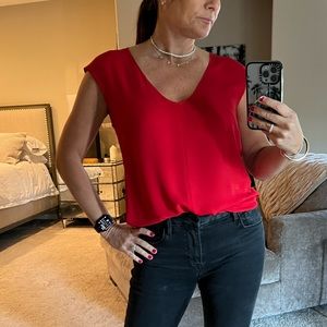 J Crew red blouse size 6